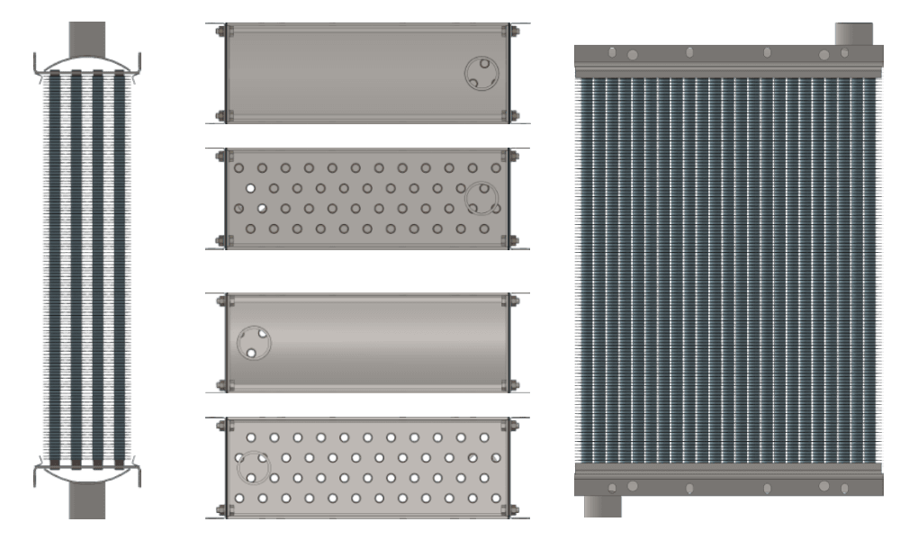Калорифер паровой КПСк 4-7 Калорифер КПСк 4-7 чертеж