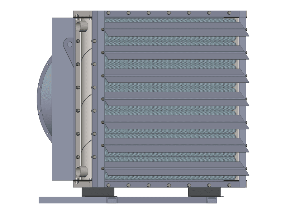 Водяной воздушный агрегат АО 2-15 четырехрядный