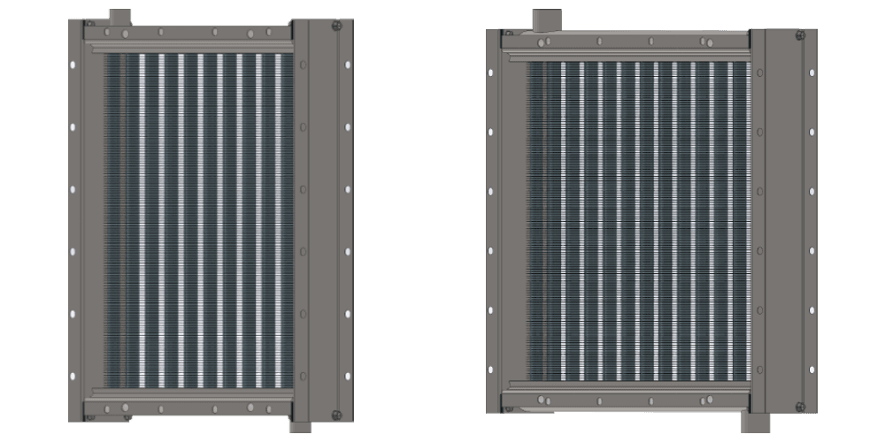 Расчет массовой скорости в фронтальном сечении парового калорифера