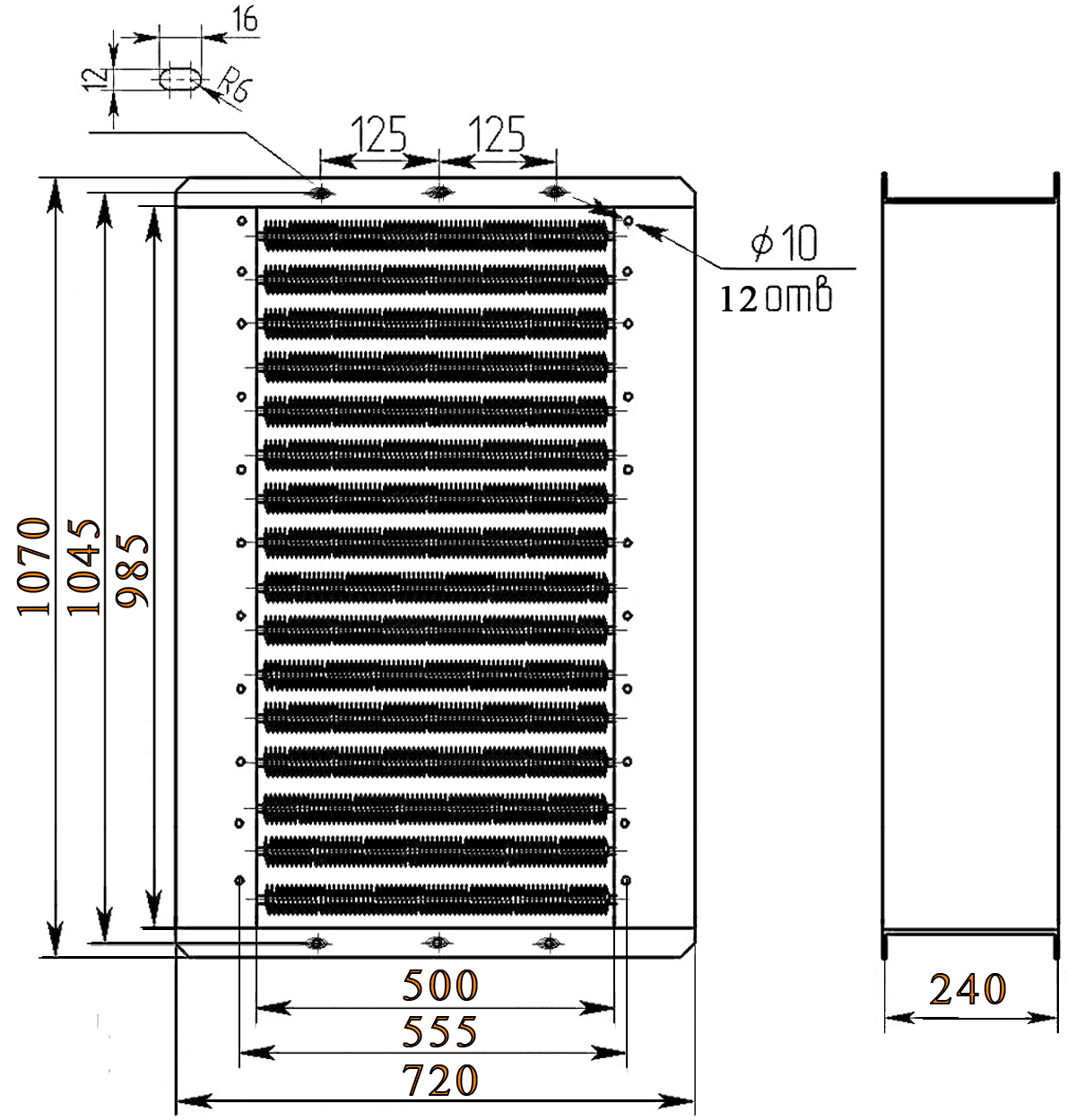 СФО-160 габаритные размеры Электрокалорифер СФО-160 габаритные размеры