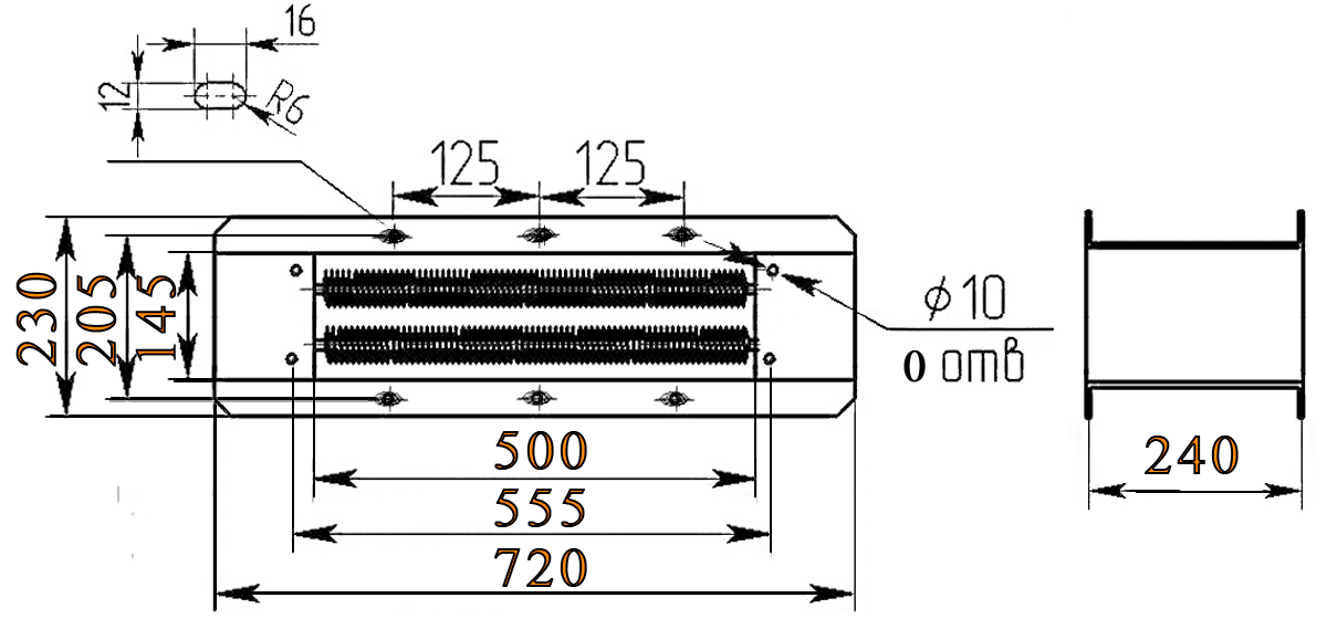 СФО-16 габаритные размеры Электрокалорифер СФО-16 габаритные размеры