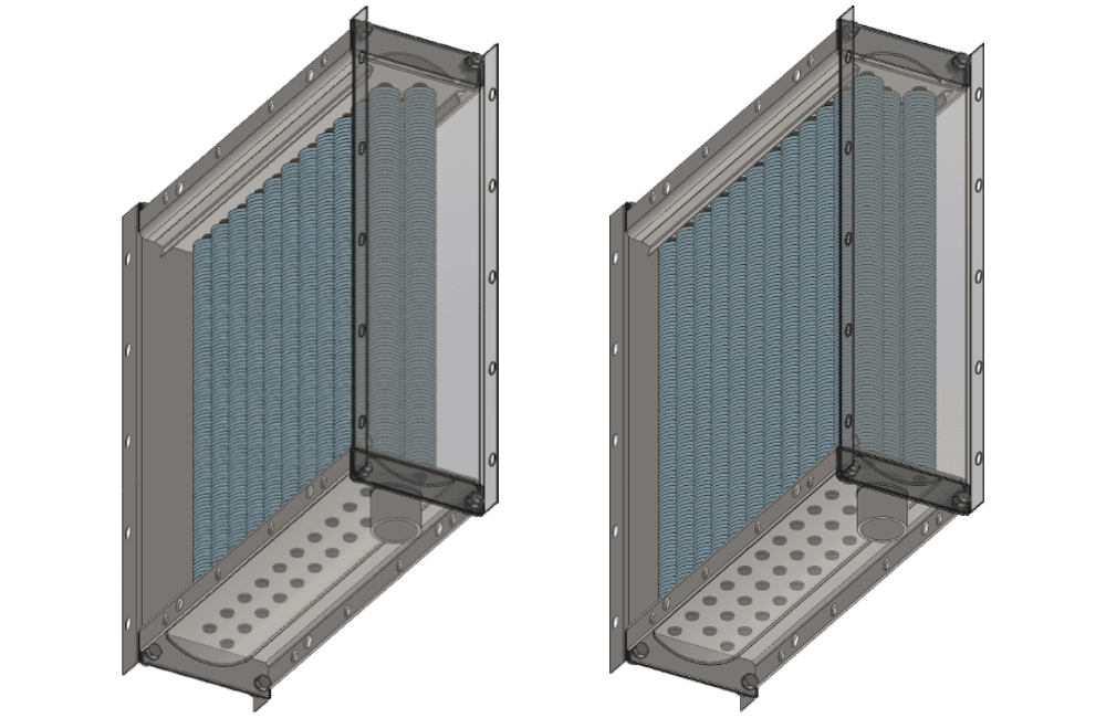 Паровой воздухонагреватель биметаллический Воздухонагреватель с теплоносителем пар