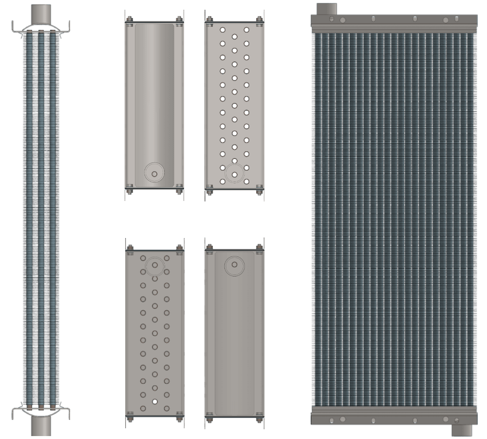 Калорифер паровой КПСк 3-10 Калорифер КПСк 3-10 чертеж