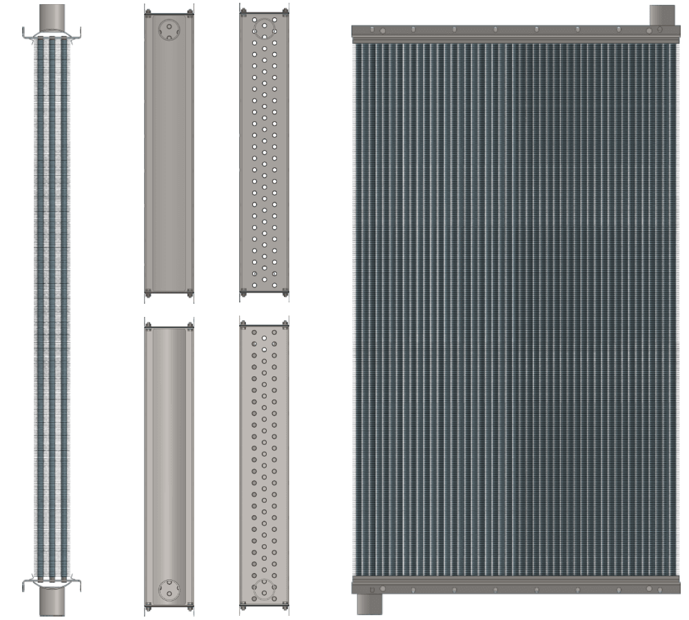 Калорифер паровой КПСк 3-11 Калорифер КПСк 3-11 чертеж