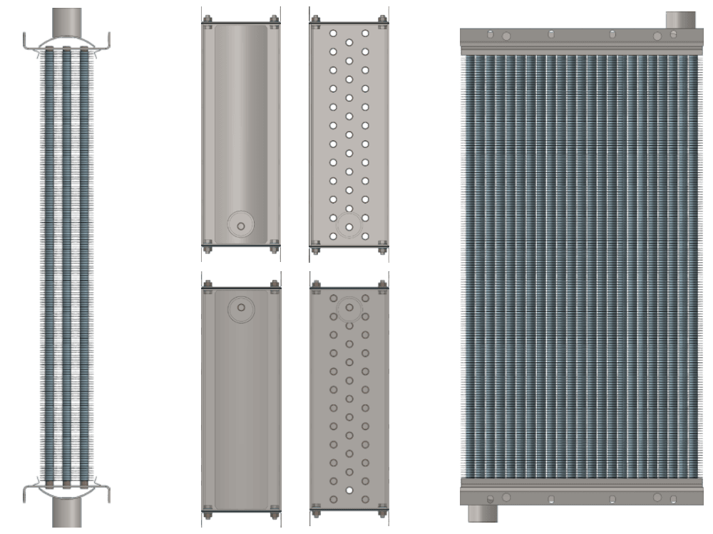 Калорифер паровой КПСк 3-9 Калорифер КПСк 3-9 чертеж