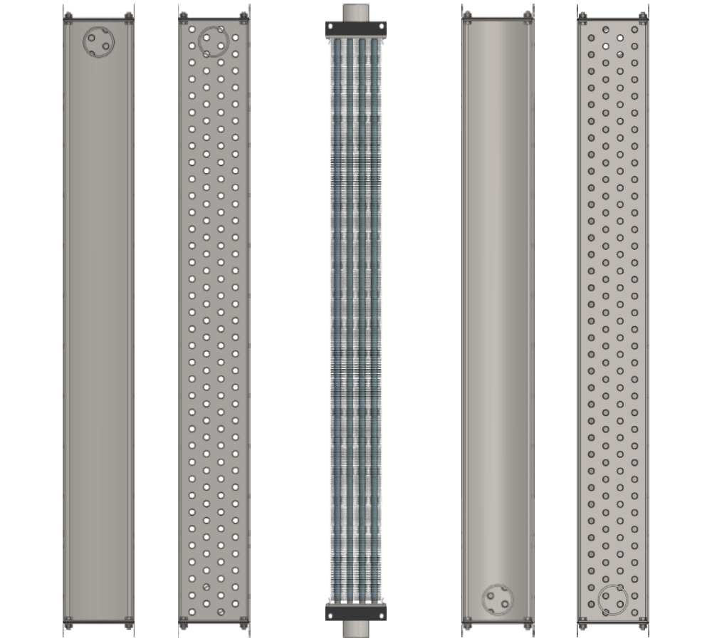 Калорифер паровой КПСк 4-12 Калорифер КПСк 4-12 чертеж