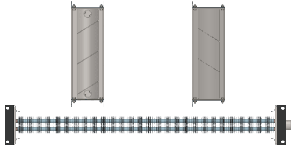 Калорифер водяной КСк 2-10 Калорифер КСк 2-10 чертеж