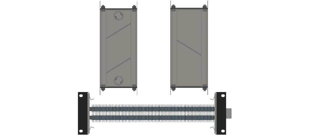 Калорифер водяной КСк 2-1 Калорифер КСк 2-1 чертеж
