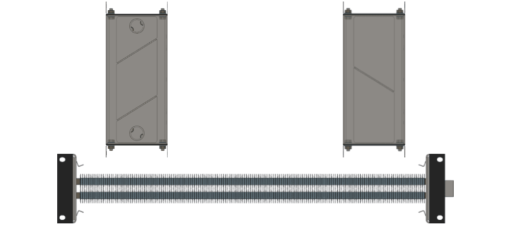 Калорифер водяной КСк 2-4 Калорифер КСк 2-4 чертеж
