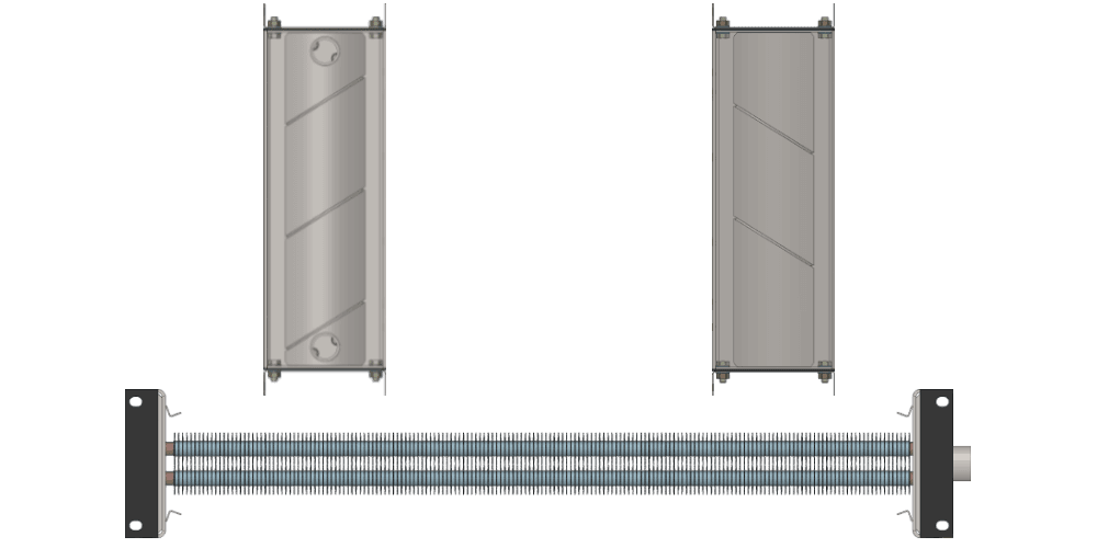 Калорифер водяной КСк 2-9 Калорифер КСк 2-9 чертеж