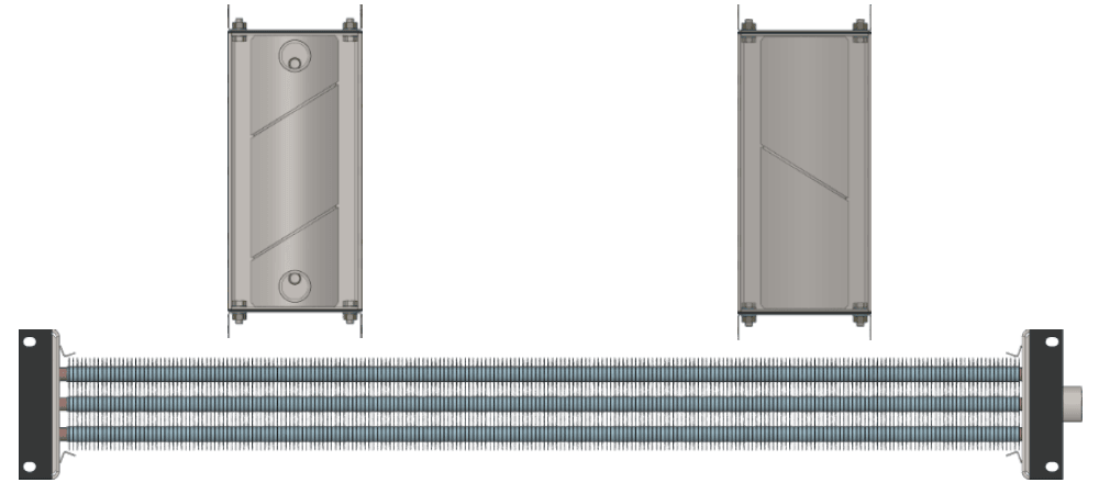 Калорифер водяной КСк 3-4 Калорифер КСк 3-4 чертеж
