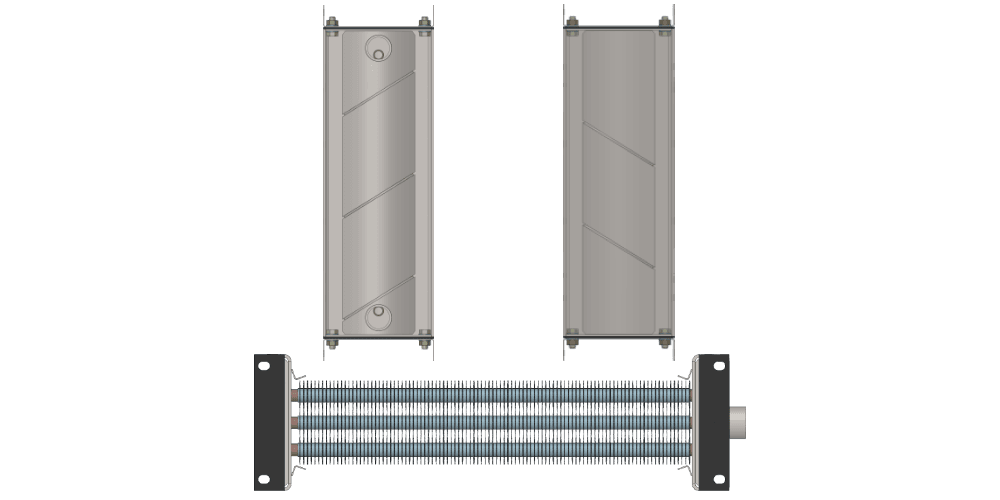 Калорифер водяной КСк 3-6 Калорифер КСк 3-6 чертеж