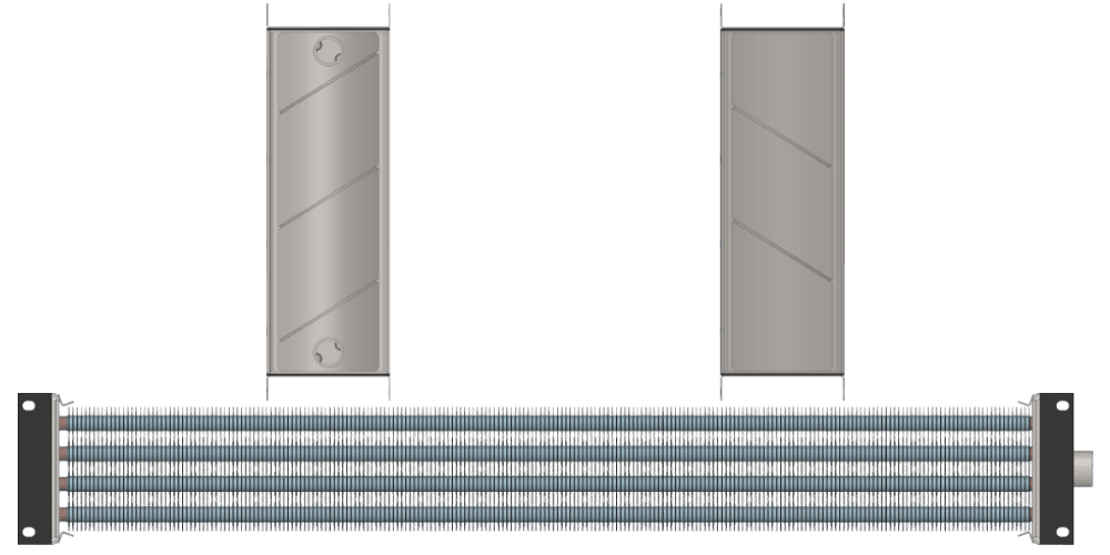 Калорифер водяной КСк 4-10 Калорифер КСк 4-10 чертеж