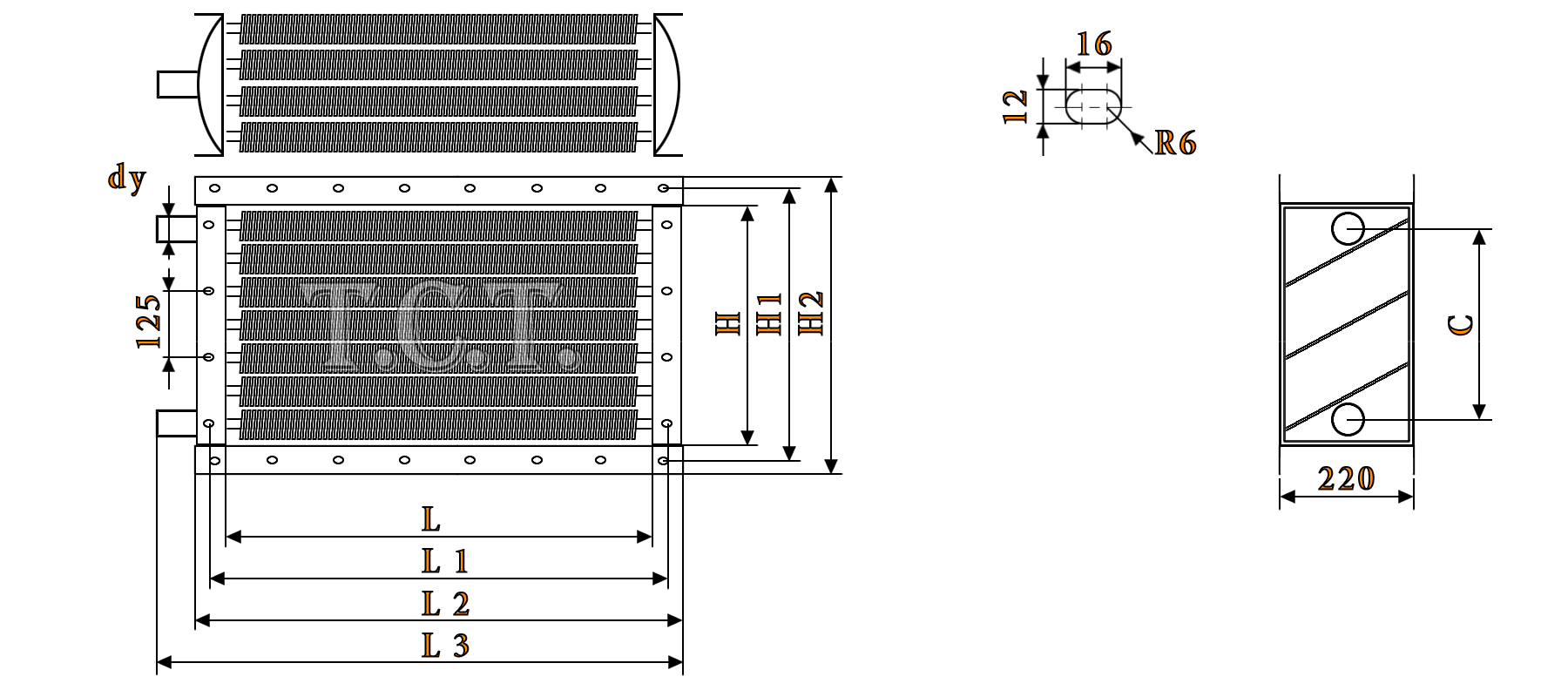 Калорифер ТВВ 407 водяной технические характеристики водяной калорифер ТВВ 407 габаритные размеры