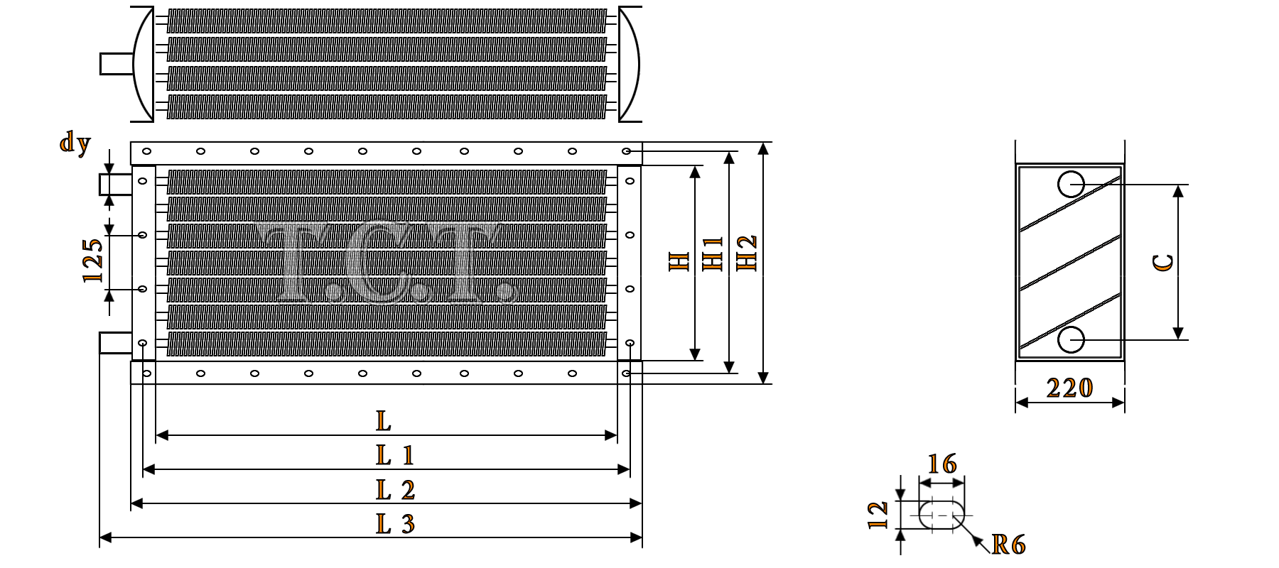Калорифер ТВВ 408 водяной технические характеристики водяной калорифер ТВВ 408 габаритные размеры