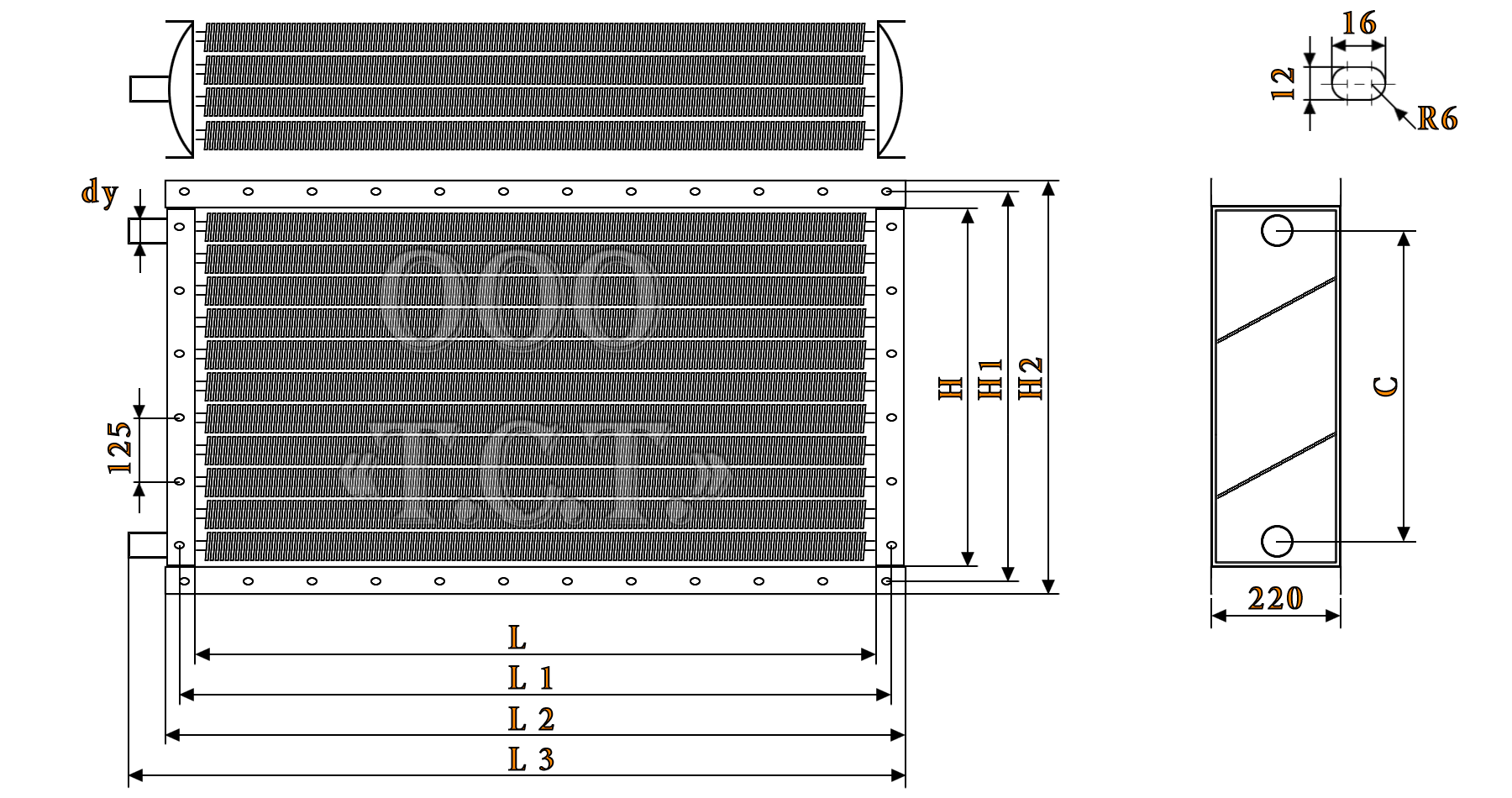 Калорифер ТВВ 411 водяной технические характеристики водяной калорифер ТВВ 411 габаритные размеры